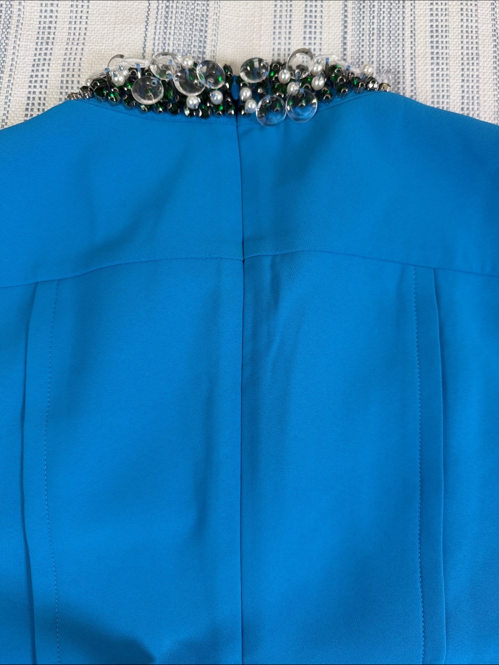 Tuckernuck Blue Crystal Embellished Pleated Dress NWT Medium - Picture 13 of 14